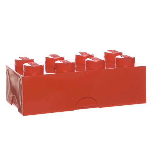 Red Lego Brick Lunch Box