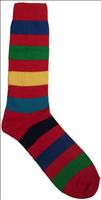 red Multi Striped Socks by KJ Beckett