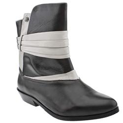 Female Osaka Leather Upper Ankle Boots in Grey