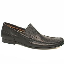 Red Or Dead Male Star Vamp Loafer Leather Upper in Black, Tan