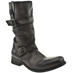 Red Or Dead Male Wash Engineer Leather Upper Casual Boots in Black, Tan