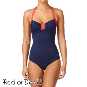 Swimsuits - Red or Dead Fly By Tie