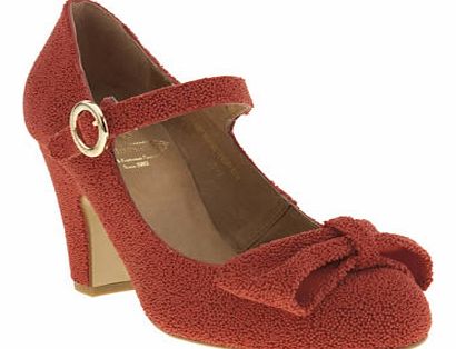 womens red or dead red lindy hop low heels