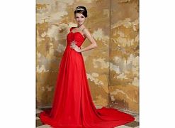Red Sweetheart Noble Holiday Dresses (Chiffon