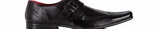 Hammond black leather buckled shoes