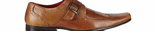 Hammond tan leather buckled shoes