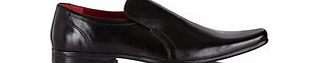 Humber black leather slip-on shoes
