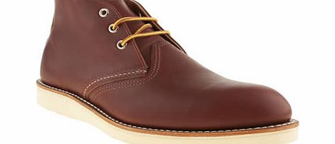 red wing Tan 3 Tie Chukka Boots