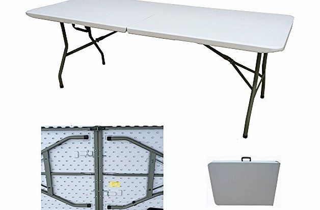 Redstone 6ft Folding Trestle Table - Super Strong 300kg Load Capacity - Unique Lock Mechanism - Delivery Packaging With Polystyrene Side Protection To Prevent Damage