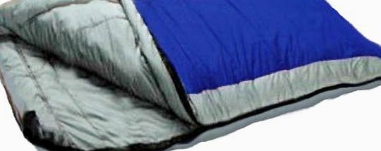 Redstone Outdoors Redstone Deluxe Double Sleeping Bag - Splits into 2 Singles - XL Size - 210cm x 170cm - 2 Layers of Fill - Season 3