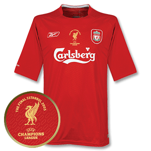 Reebok 04-06 Liverpool Home Shirt   CL Finalist Transfer