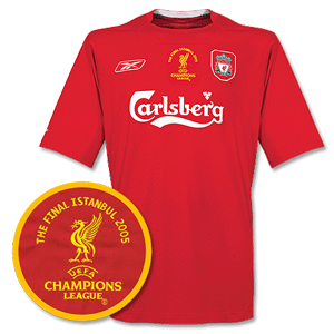 Reebok 04-06 Liverpool Home shirt C/L Final Embroidery