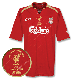 Reebok 05-06 Liverpool Euro Shirt   CL Winners Transfer