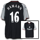 Liverpool Away Shirt 2002/03 with Hamann 16 printing.