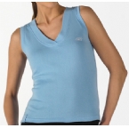 Womens Sleeveless V-Neck T-Shirt California Blue