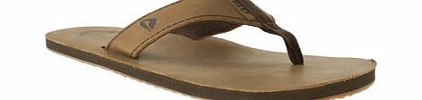 Reef Brown Leather Smoothy Sandals