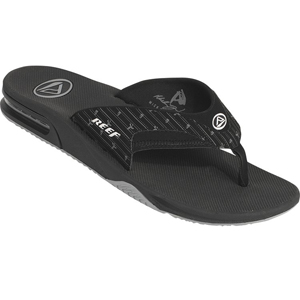 Mens Reef Fanning Bling Flip Flops. Black Pin