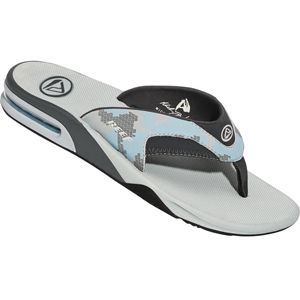 Mens Reef Fanning Camo Flip Flops. Grey Gigi