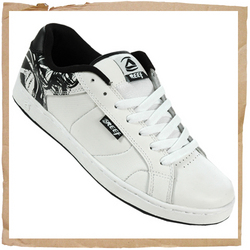 Reef Nutty Skate Shoe Wht/Blk