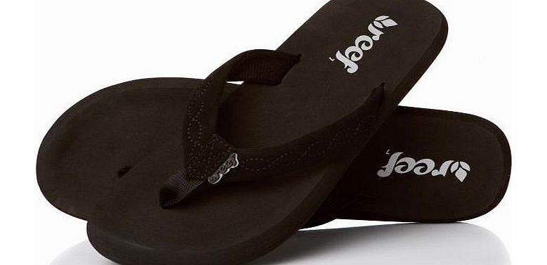 Reef Womens Reef Seaside Flip Flops - Black