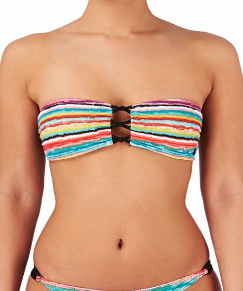 Reef Womens Reef Tropical Bandeau Bikini Top - Multi