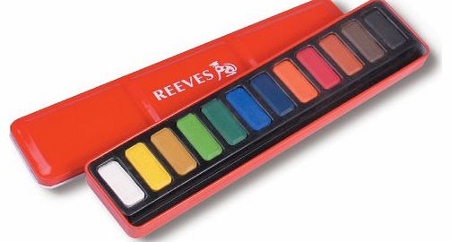 Reeves 12 Watercolour Tablets in a Tin