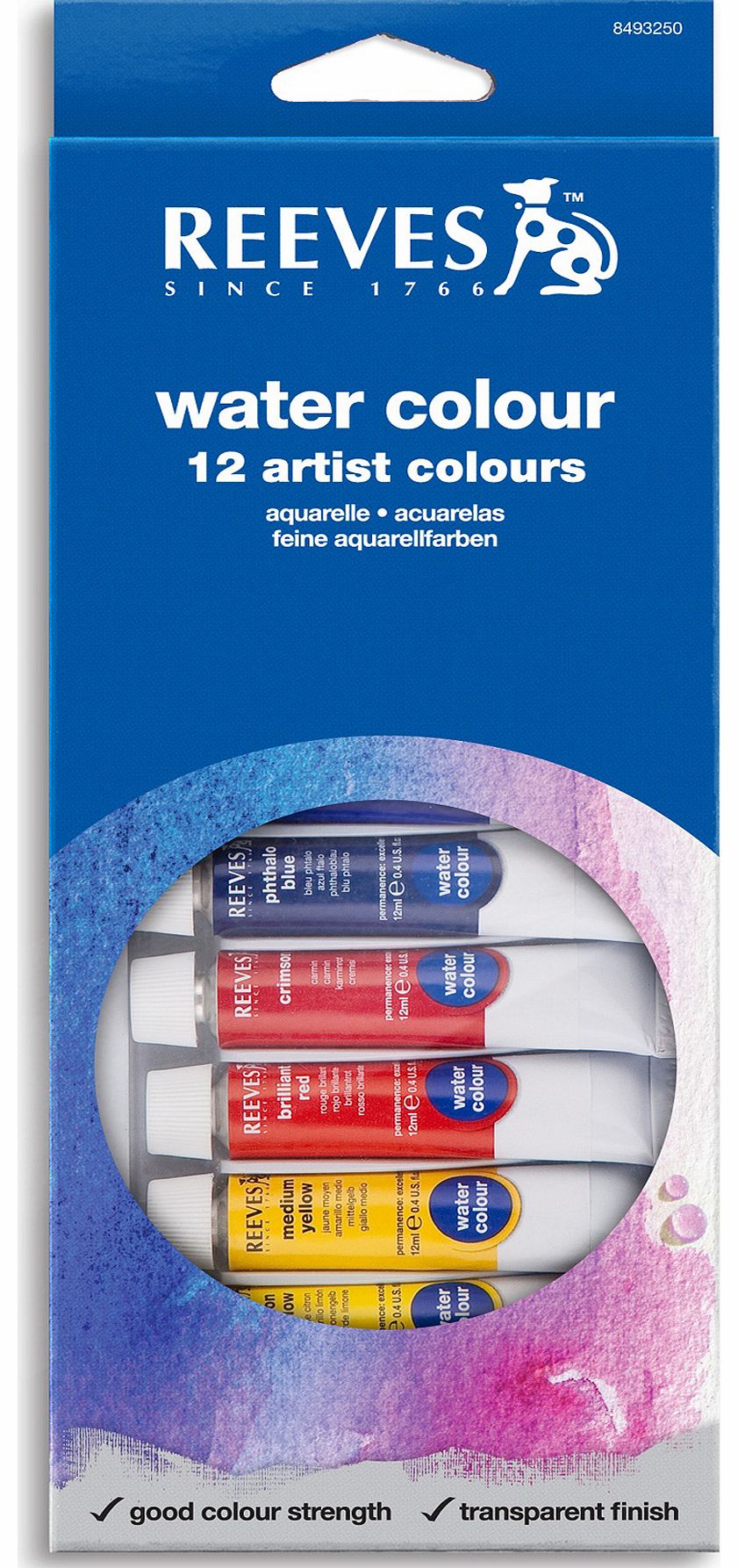 12 Watercolour Tube Set