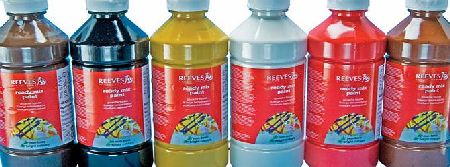 Reeves 500ml Redimix Tempera People Colours Pack of 6