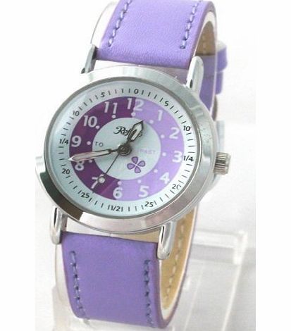 Reflex Girls/Childrens Reflex Time Tutor/Teacher Lilac Buckle- Learn to tell the time