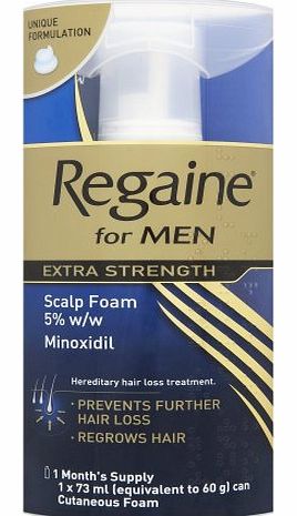 Regaine For Men Hair Regrowth Foam 73 ml