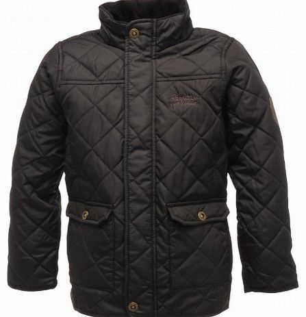 Boys Bruiser Insulated Jacket - Black/Black, Size 11-12