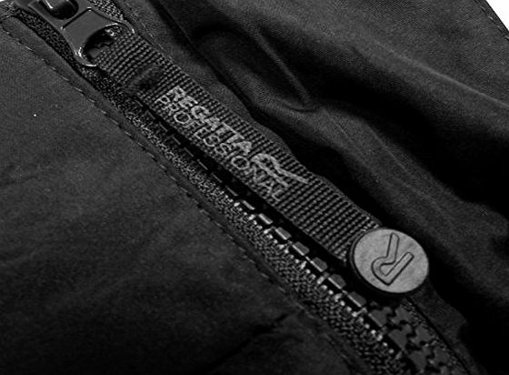 Regatta Mens Dover Jacket Waterproof Fleece Lined Hooded Full Zip, Black, Medium