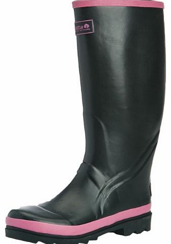 Womens L Libertine Wellington Boots RWF307 Black / Wild Orchid 3 UK, 36 EU