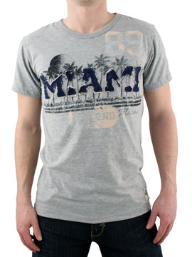 Grey Marl Miami T-Shirt