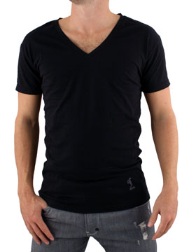 Black V-Neck T-shirt