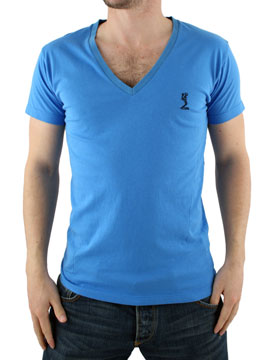 Blue V-Neck T-Shirt