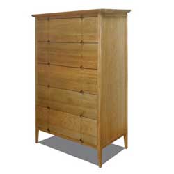 - New England 5 Drawer Chest