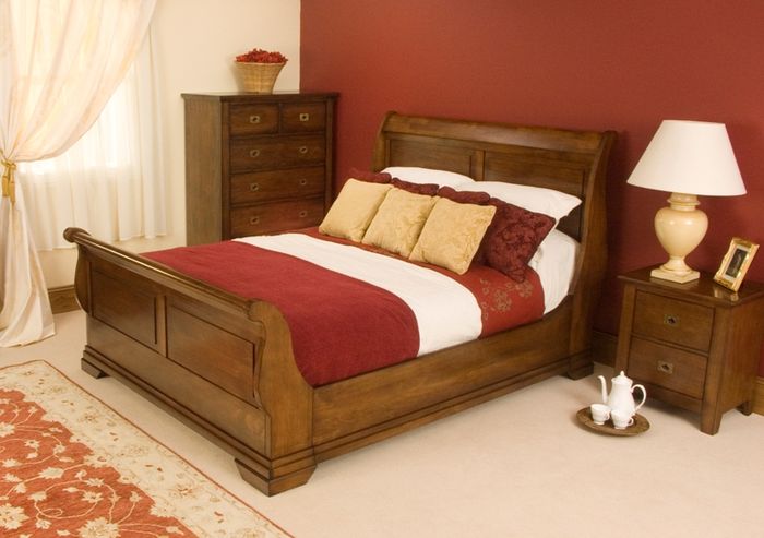 New Hampshire 4ft 6 Double Wooden Bedstead