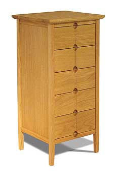 New England 5 Drawer Narrow Chest