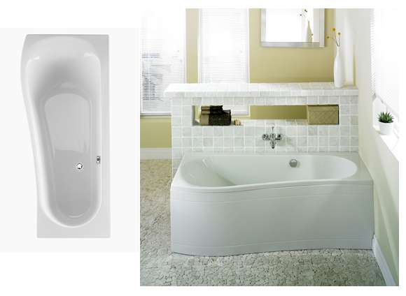 Nelson Bath 1700x700mm Space saver Right