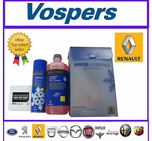 Car Care Winter Essentials Kit, Screen Wash, De-Icer & Ice Scraper