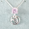 Glasgow Rose and Pink Crystal Pendant