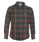 Black, Grey and Red Check Slim Fit Shirt