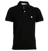 Black Pique Polo Shirt