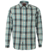 Blue, White and Navy Check Shirt