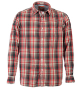 Red, White and Navy Check Shirt