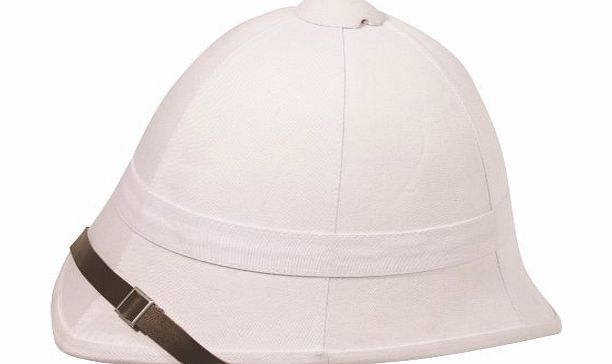 Replica British Military Pith Helmet White Fancy Dress Costume Hat Zulu Safari