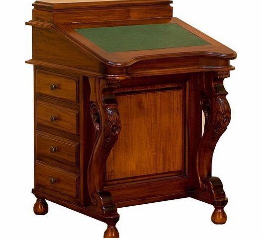 Antique Solid Mahogany Davenport Bureau Desk Good For Laptops Reproduction