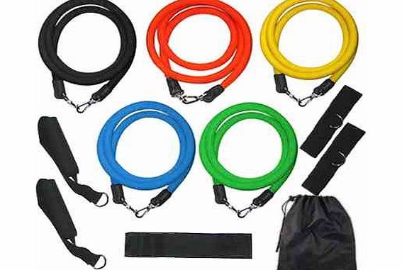 Resistance Band Set Resistance Bands Set Exercise Bands Home Gym Fitness Equipment Workout Bands Exercise Equipment for Pilates Yoga Core Training