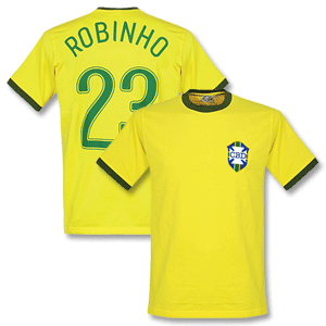 Retake 1970 Brazil Home Retro Shirt   Robinho 23